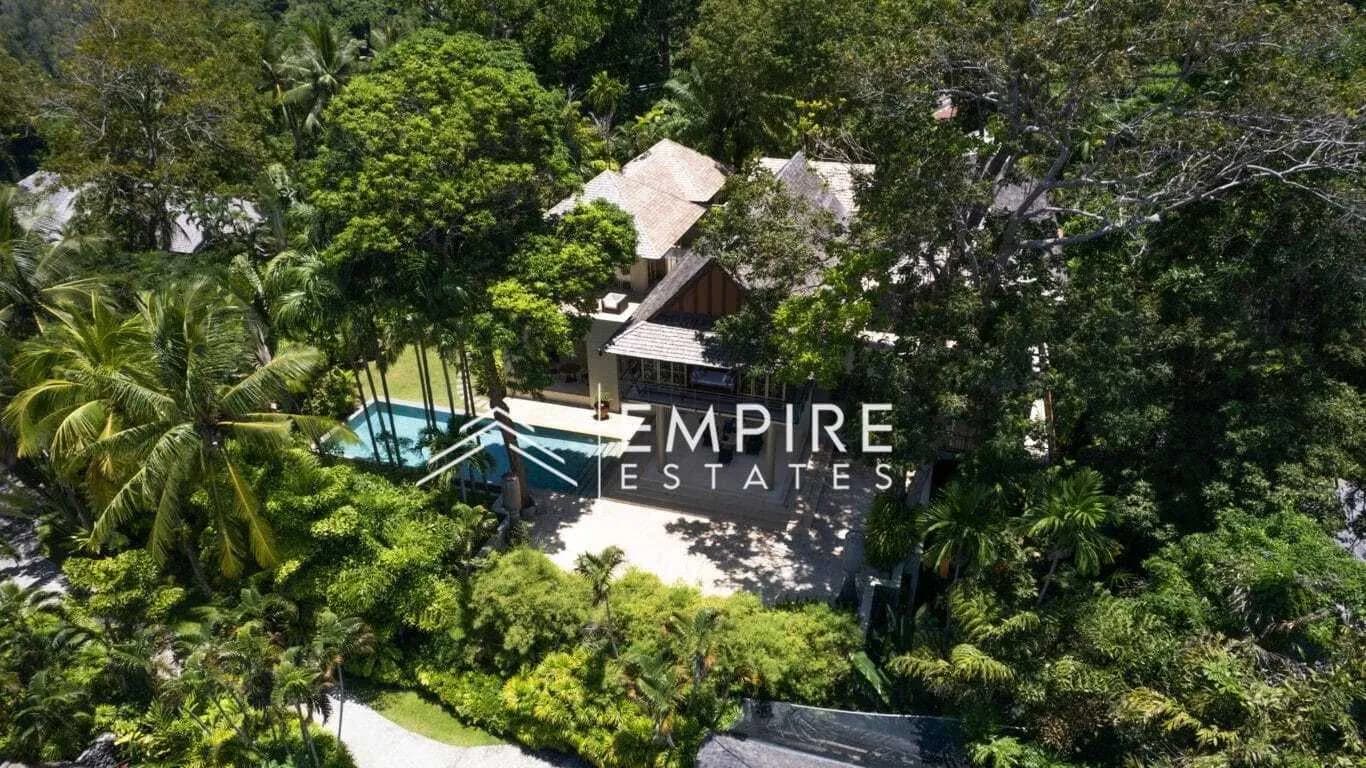 Oceanfront 5 bedrooms villa for rent in Trisara — Photo 1