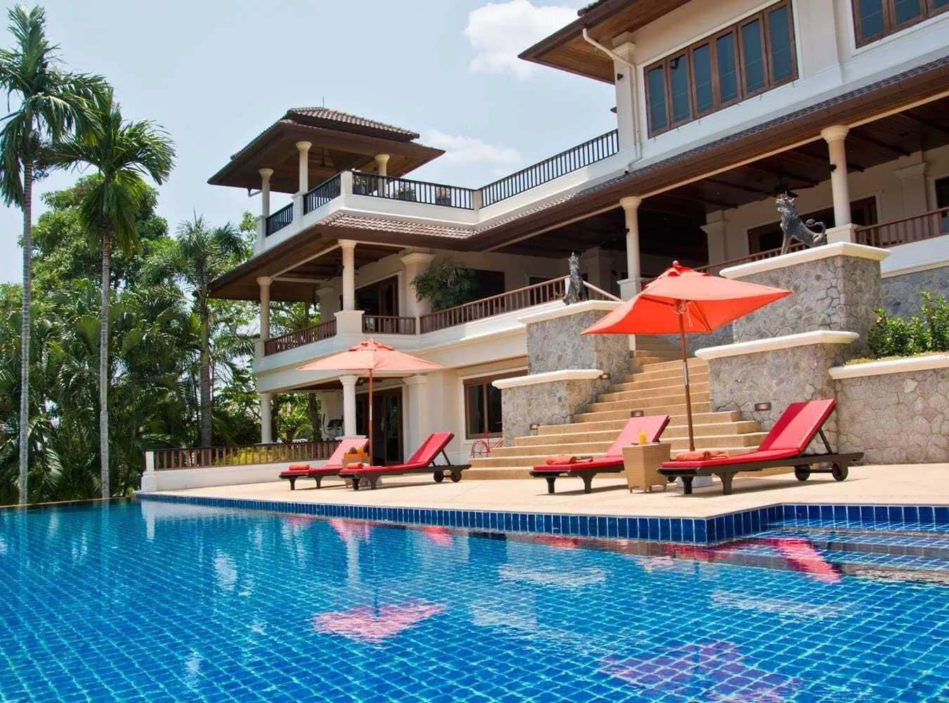 Private pool villa with 6 bedrooms for rent In Choeng Thale — Thumbnail 2