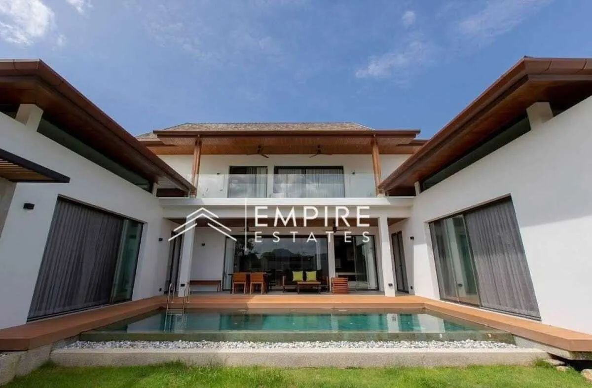 Modern 4 bedrooms with private pool villa for rent in Choeng Thale — Photo 1