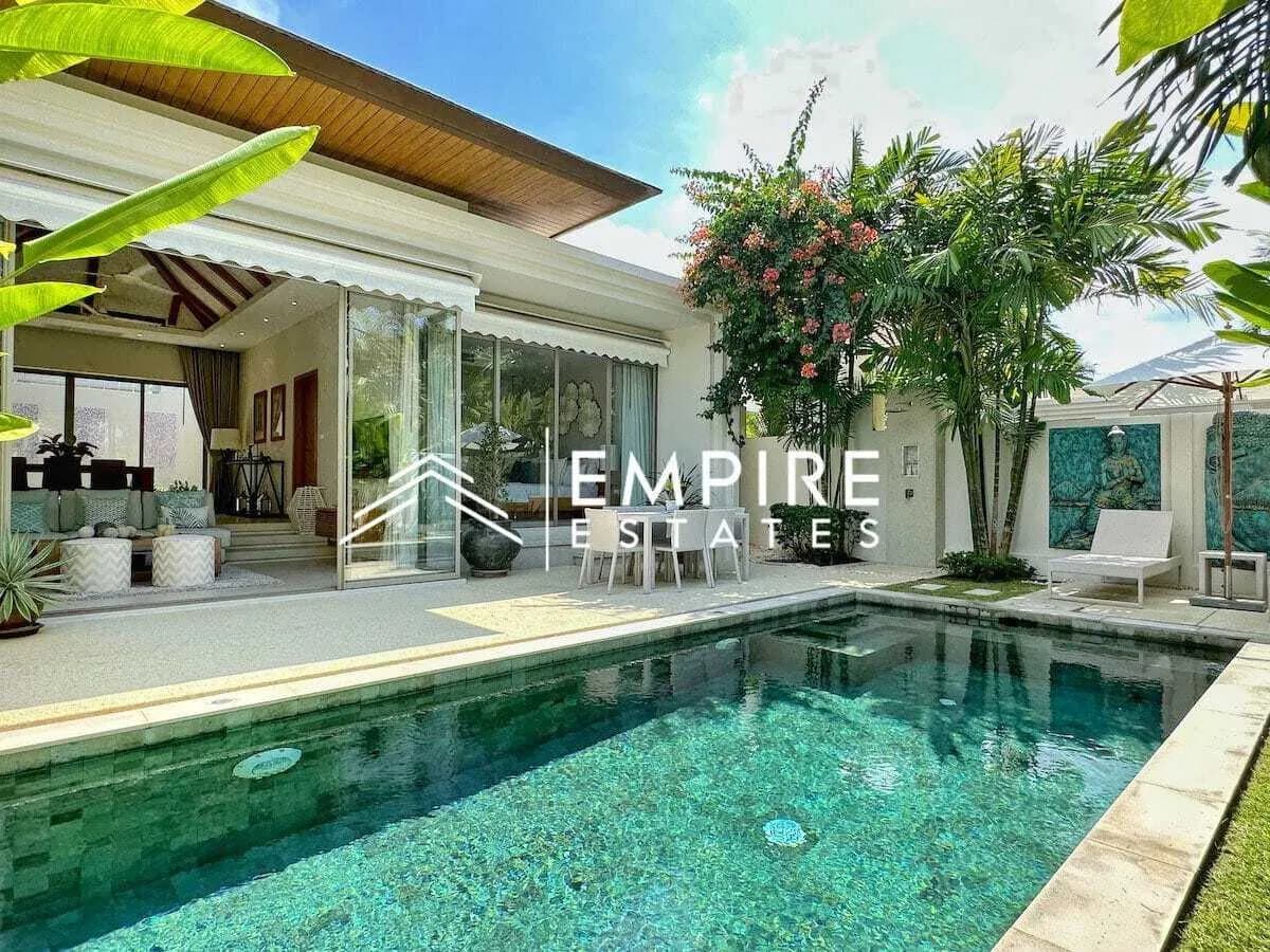 Trichada – Modern 2 bedrooms pool villa for rent in Choeng Thale — Photo 1