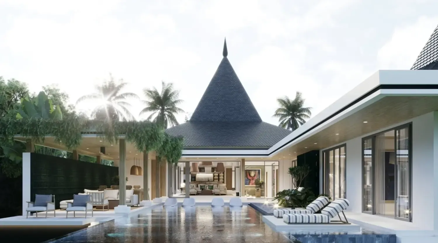 Moderns pool villa with 4 bedrooms for sale in Bang Jo,Phuket — Photo 1