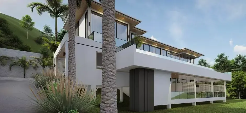 Modern Overlooking villa with 6 bedrooms for sale in Layan, Choeng Thale. — Photo 1