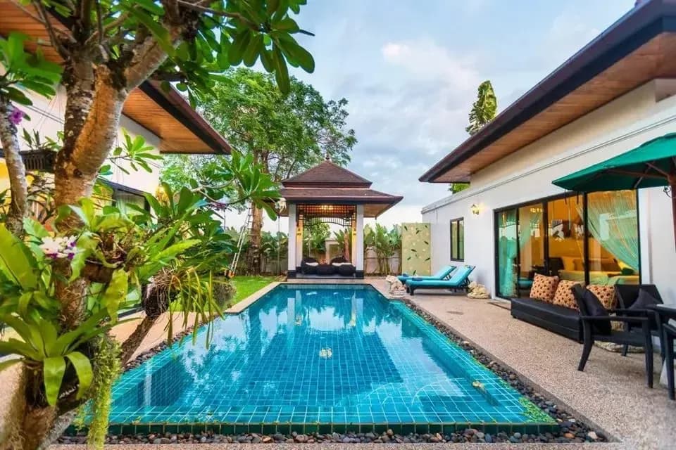 3 bedroom villa with private pool in Choeng Thale — Photo 1