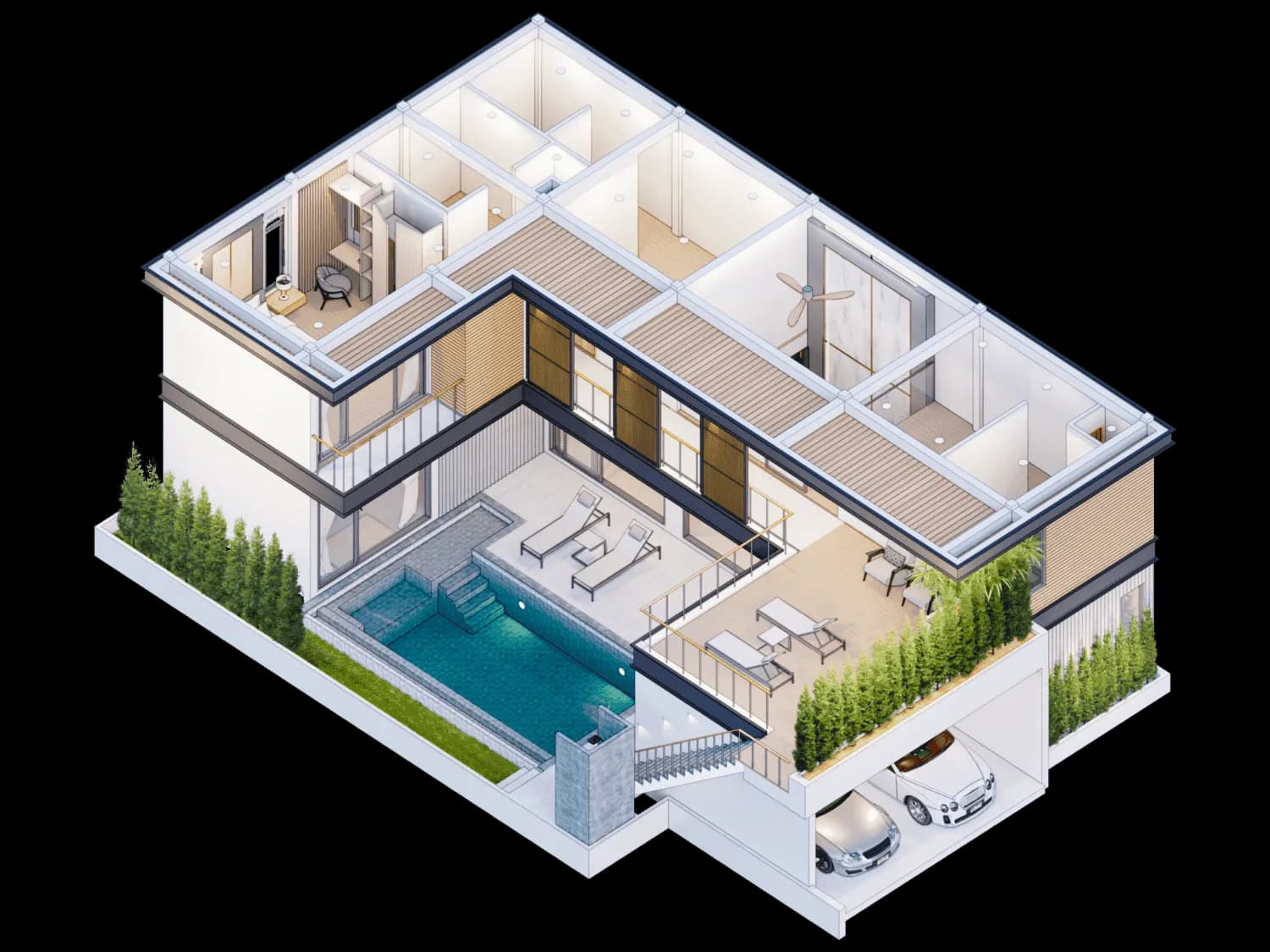 Tropical Loft 3 Bedroom Pool Villa in Choeng Thale — Thumbnail 8