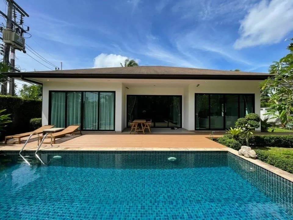 Beautiful Tropical 3Bedsroom Pool Villa For Rent, Layan, Phuket — Thumbnail 4