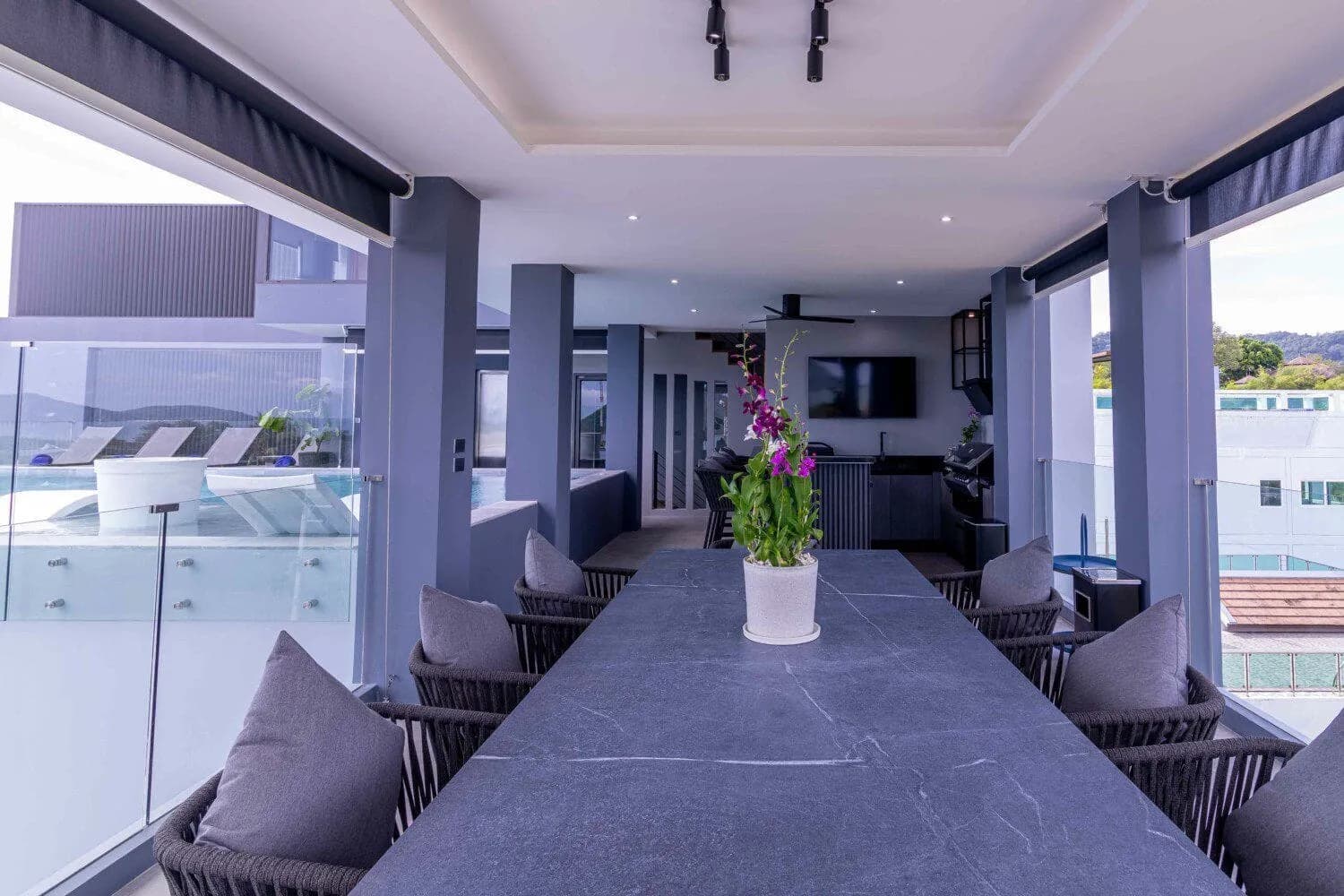 6 Bedrooms Modern Style with Sea View  Private Pool Villa in  Rawai Phuket — Thumbnail 18