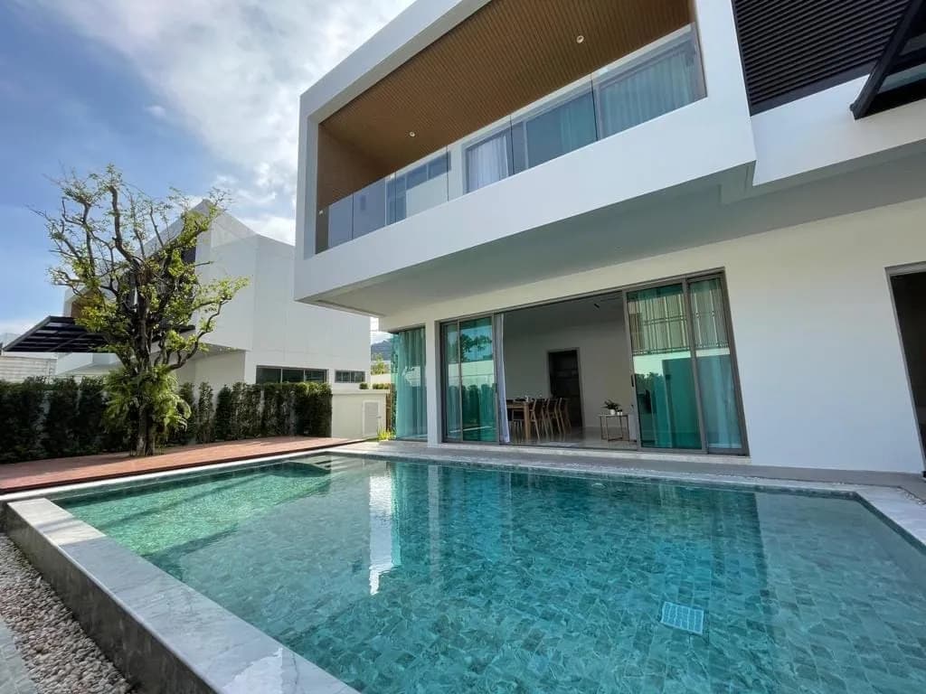 Pool villa 3 bedroom for rent near BISP – in Ratsada, Mueang Phuket — Thumbnail 4