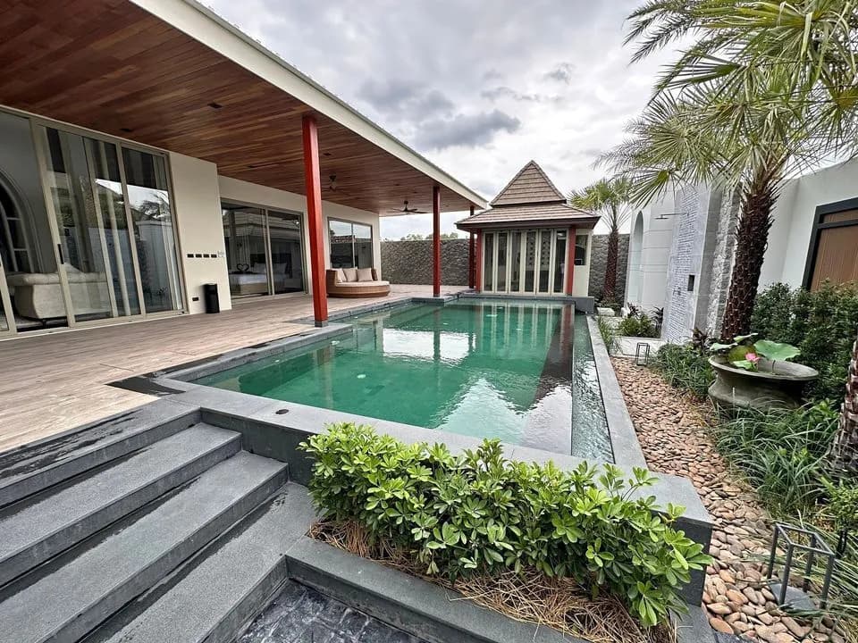 Brand new 3 bedrooms villa for rent in Choeng Thale — Photo 1