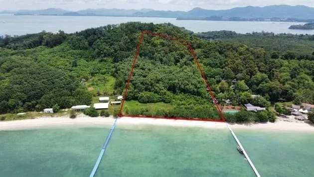 Land 94 Rai Next to Sandy Beach For Sale At Naka Yai Island Phuket — Thumbnail 5