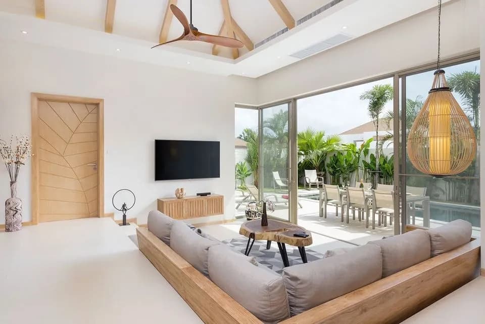 Trichada Villa 3 bedrooms with private pool for rent in Choeng Thale — Thumbnail 2