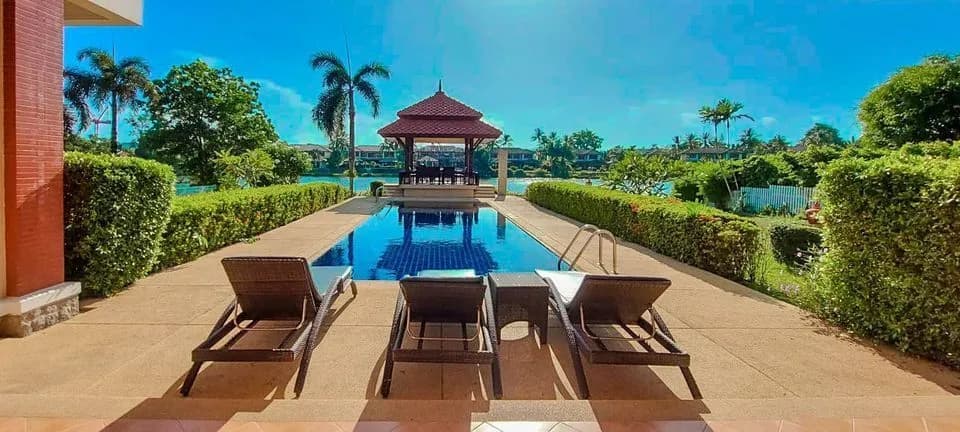 Laguna Lake view – 4 bedrooms with private swimming pool for rent in Choeng Thale — Photo 1