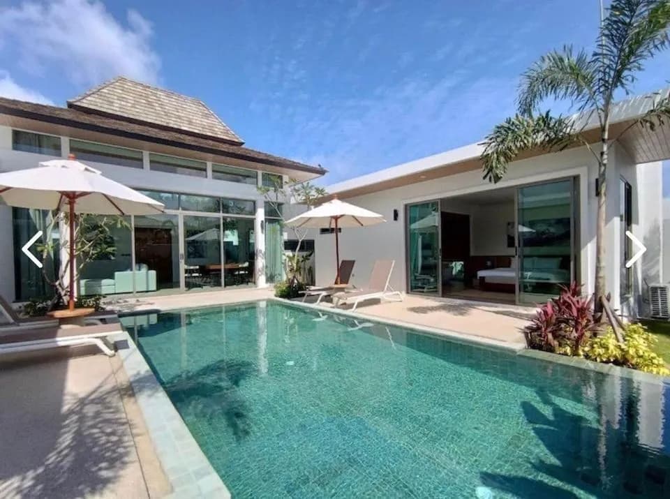 Elegant 2-Bedroom Pool Villa for Yearly Rent in Choeng Thale, Phuket — Thumbnail 2