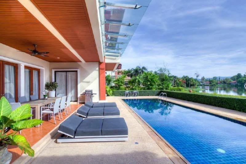 Spacious 5-Bedroom Pool Villa with Lake View for Rent in Laguna, Phuket — Photo 1