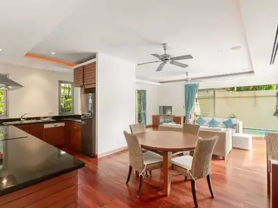 Tropical modern 3 Bedrooms pool villa for rent in Bangtao