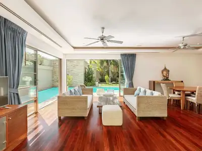 Tropical modern 3 Bedrooms pool villa for rent in Bangtao