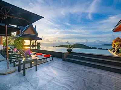 Stunning seaview 10 bedrooms villa with priavte pool for rent in Surin