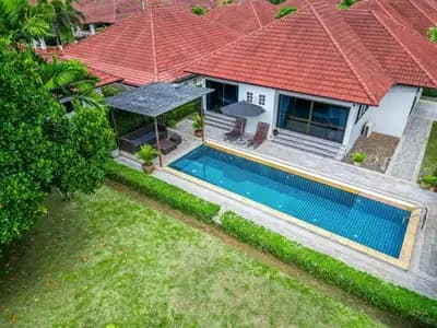 Large garden 3 bedroom villa for rent in Choeng thale