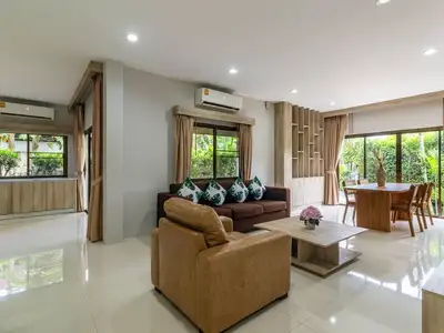 Large garden 3 bedroom villa for rent in Choeng thale