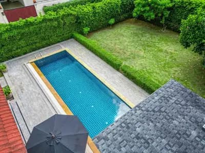 Large garden 3 bedroom villa for rent in Choeng thale