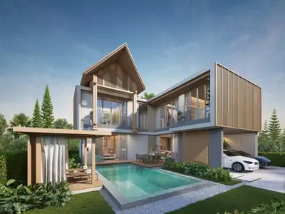 2 Storeys 4 Bedrooms Villa  423 sqm. With Private Pool For Sale In Bangtao Phuket