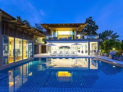 La Coline – Seaview 5 bedrooms with private pool villa in Layan Hill