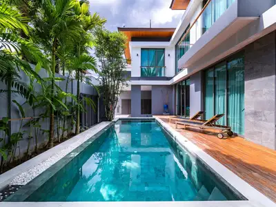 Modern 4-Bedroom Pool Villa for Rent in Pasak, Phuket – Short or Long-Term